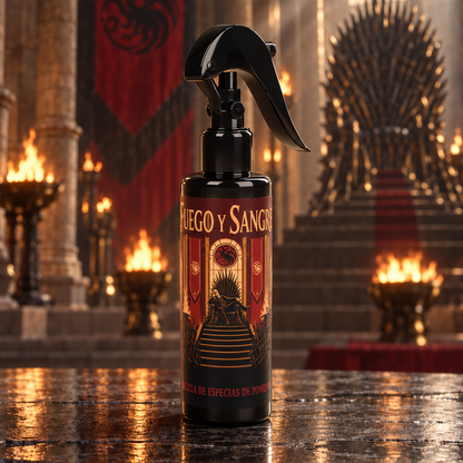 FUEGO Y SANGRE - Spray aromático 200ml inspirado en La Casa del Dragón