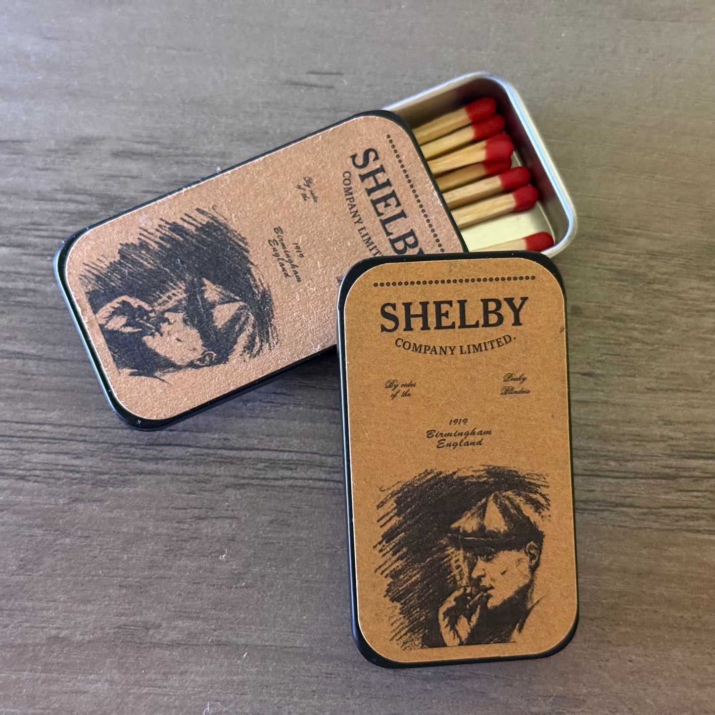 LATA DE CERILLAS "SHELBY"