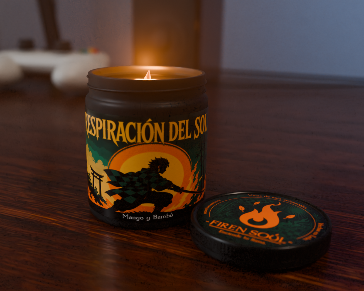 RESPIRACIÓN DEL SOL - Vela inspirada en Kimetsu no Yaiba