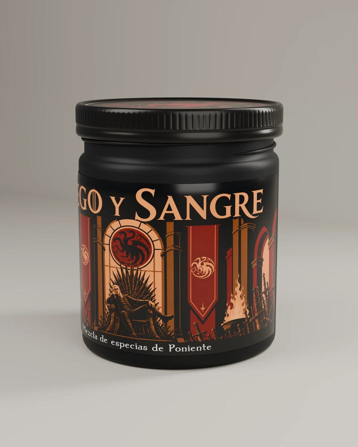 FUEGO Y SANGRE - Vela inspirada en La Casa del Dragón