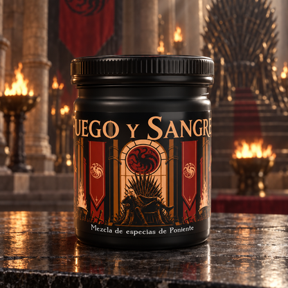 FUEGO Y SANGRE - Vela inspirada en La Casa del Dragón