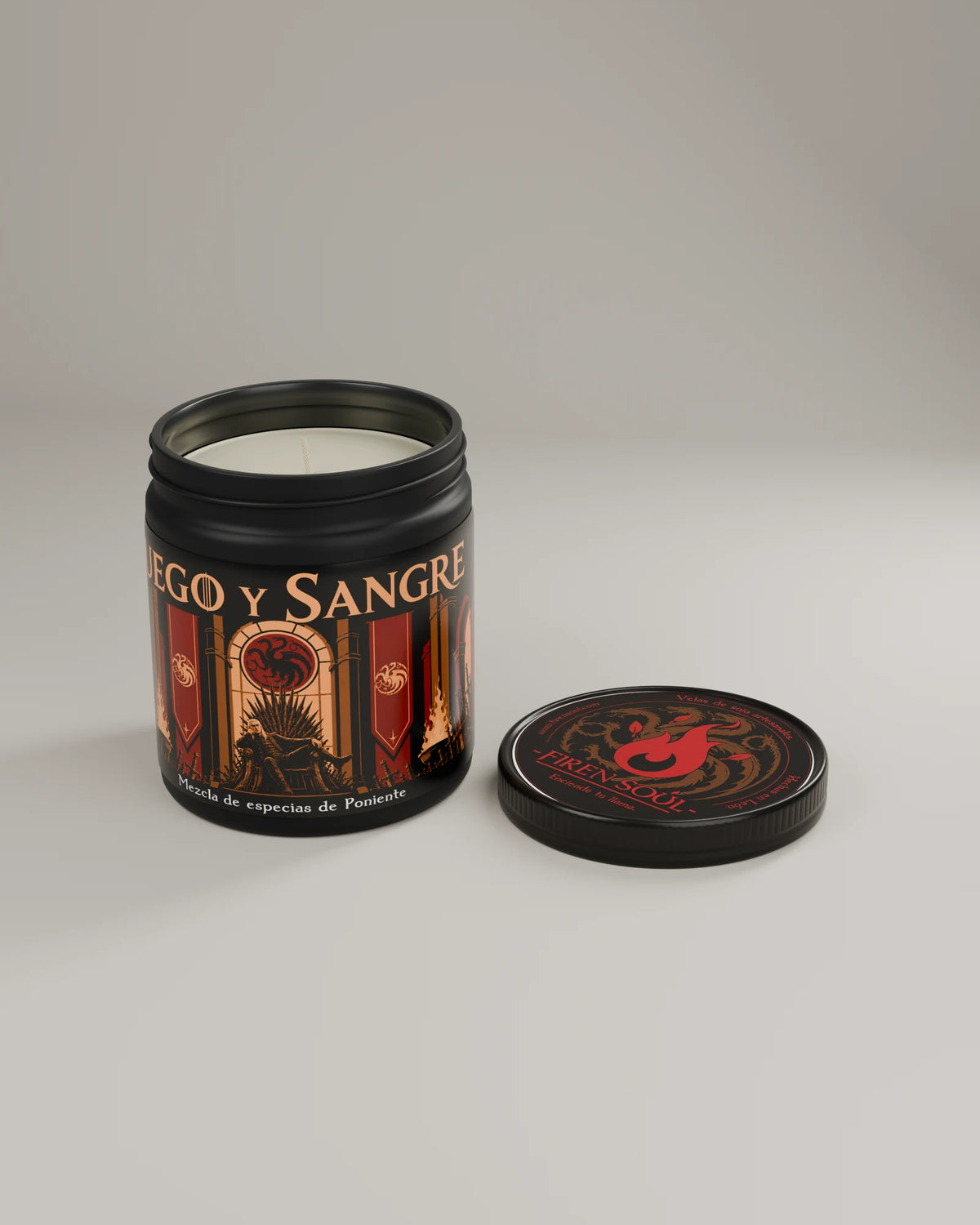 FUEGO Y SANGRE - Vela inspirada en La Casa del Dragón