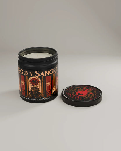 FUEGO Y SANGRE - Vela inspirada en La Casa del Dragón